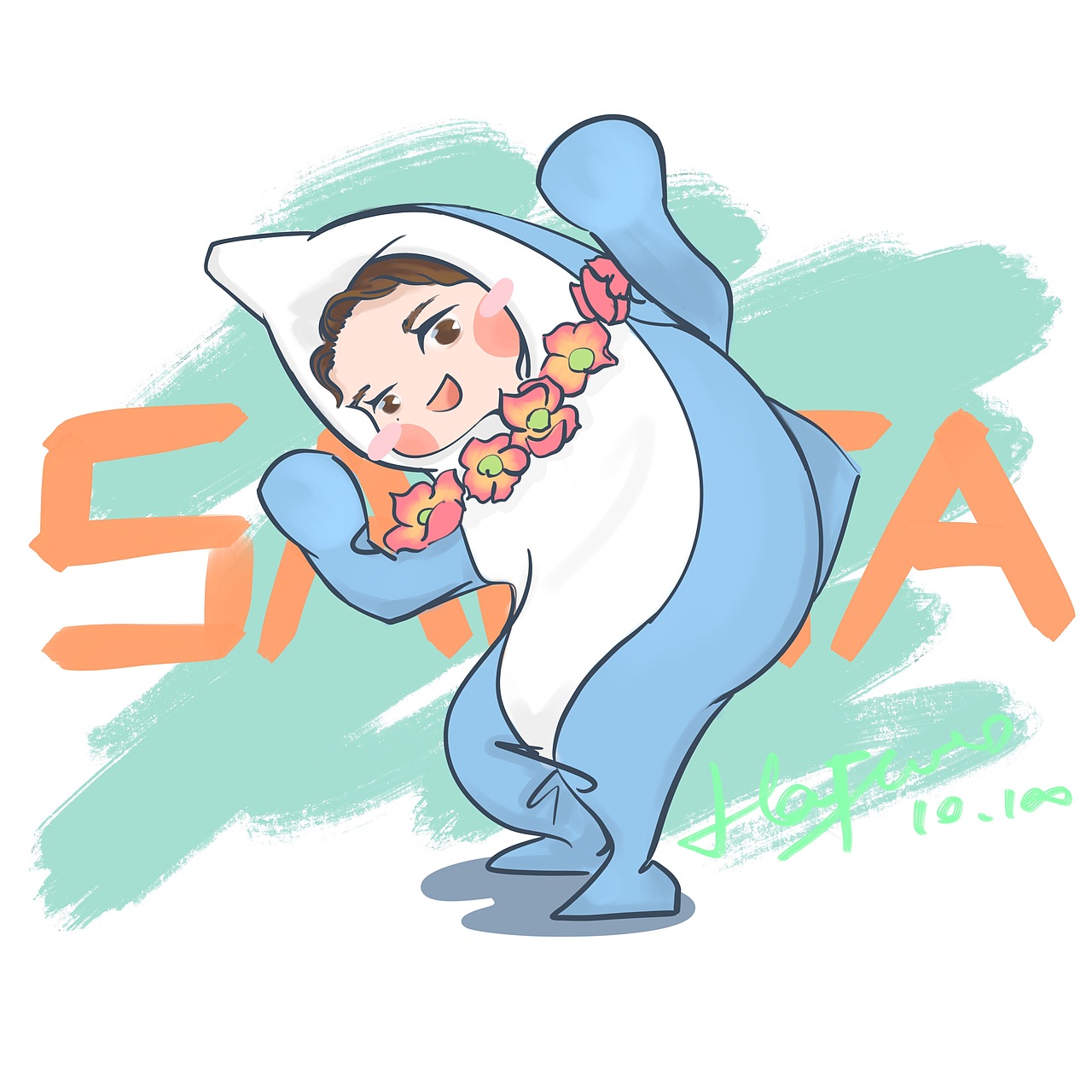 q版小海豚多多约稿