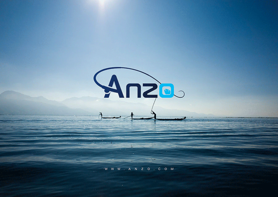 渔具品牌logo设计|Anzo品牌形象设计(图ZODg2MTI3MjA=) - 品牌 - 站酷设计师东德品牌设计原创素材 - 站酷ZCOOL