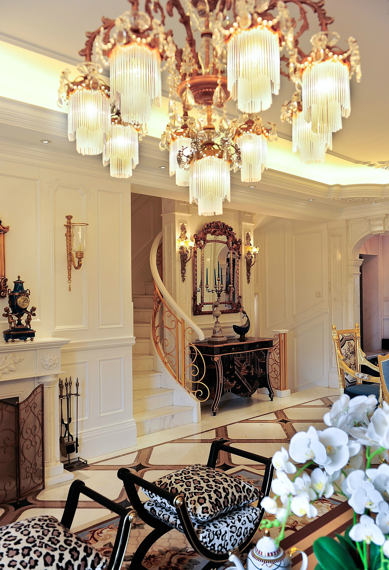 贵阳法式风格别墅装修设计竣工实景案例!