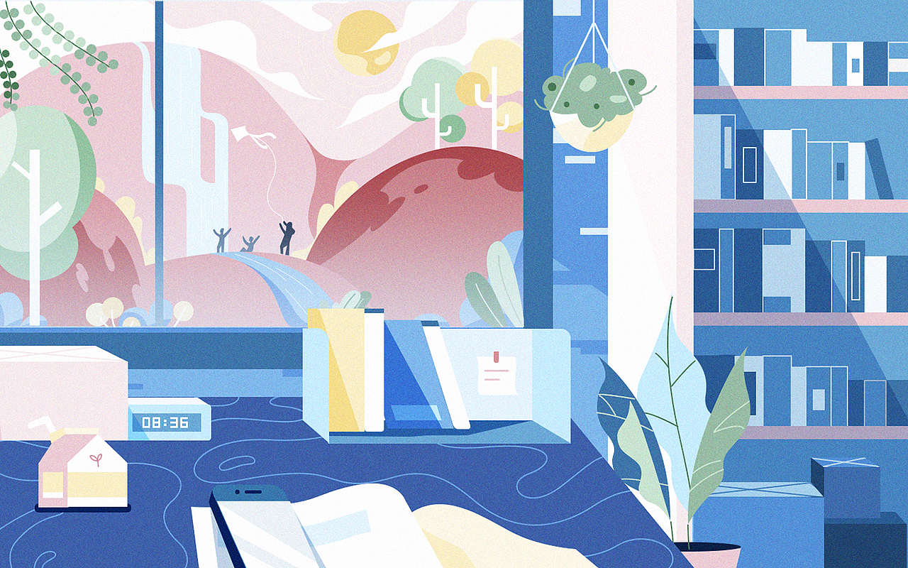 消费教育类插画