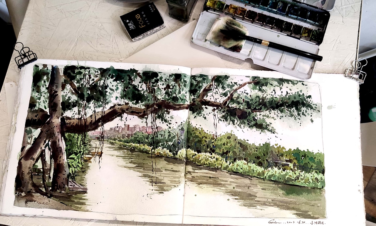 绘本11 那些边走边画的时刻(图ZMTY2Mzc1Njcy) - 绘画 - 站酷设计师画画的陈一丘原创素材 - 站酷ZCOOL
