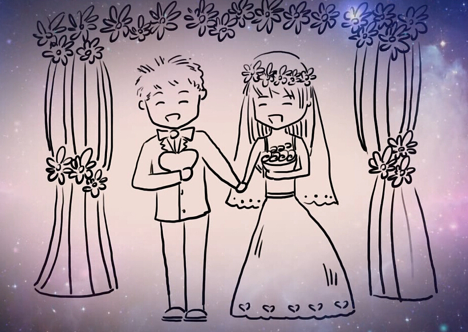 放在婚礼现场的---我自己的爱情故事!