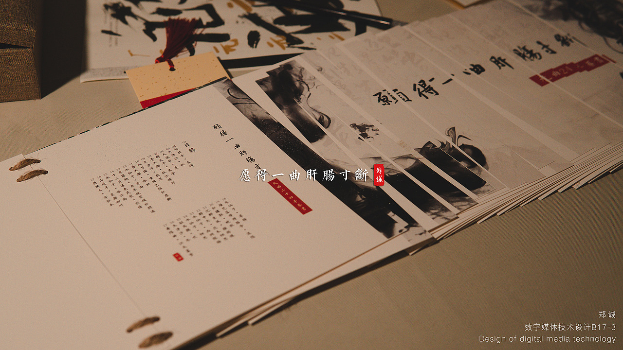 《愿得一曲肝肠寸断》书籍装帧设计摄影 —— 龙鳞装（图ZMTk0NzM0NDk2） - 书籍/画册 - 站酷设计师杰尼老大原创素材 - 站酷ZCOOL