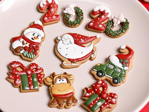 圣诞节糖霜饼干系列作品