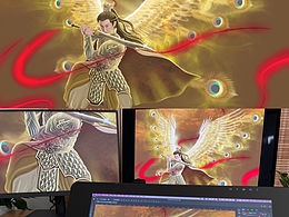 原创禹司凤十二羽金翅鸟插画