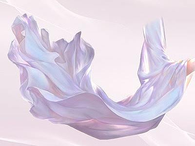 飘动布料绘画教程