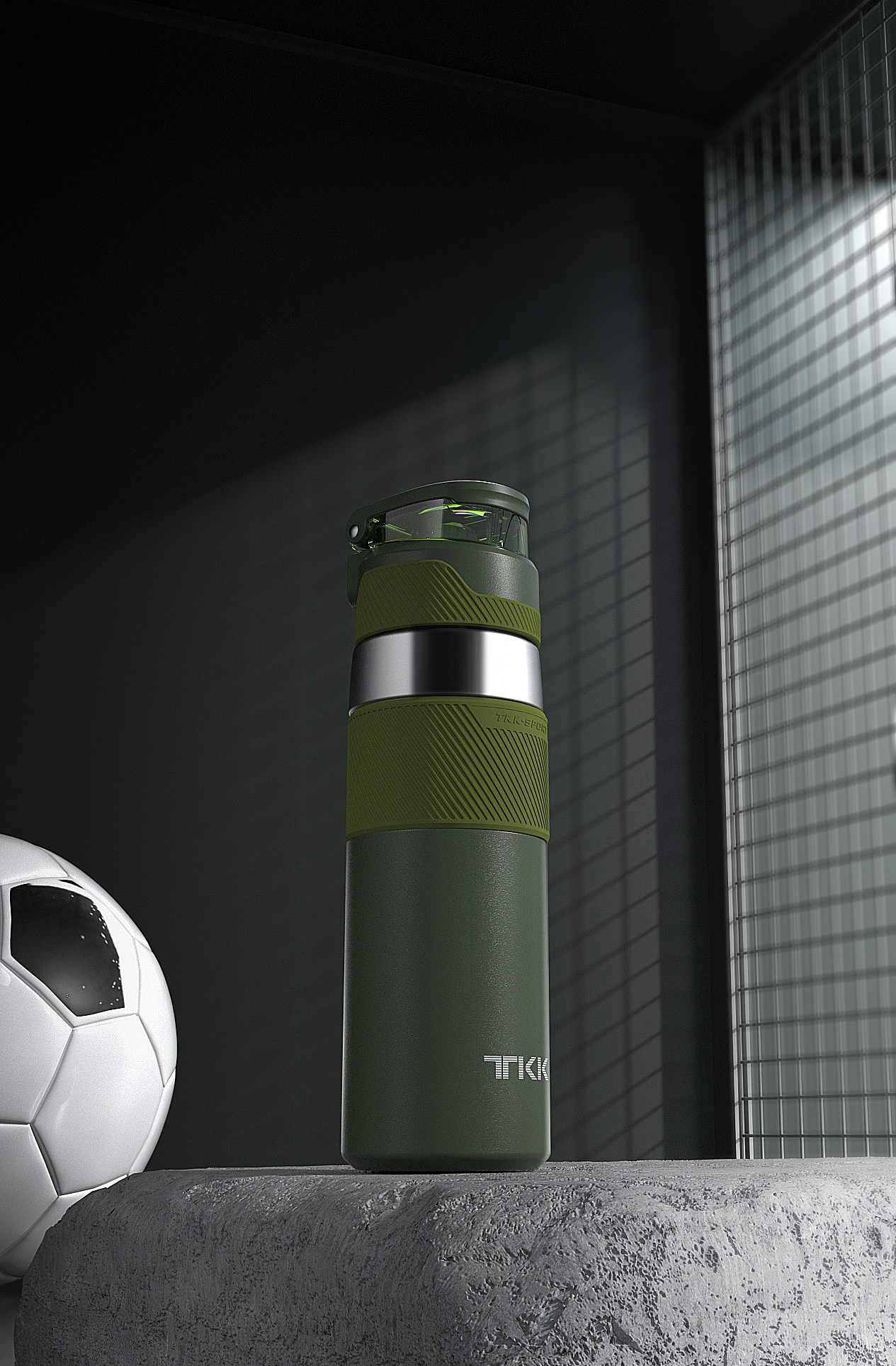 c4d水杯建模运动水杯海报详情页成人保温运动杯精修