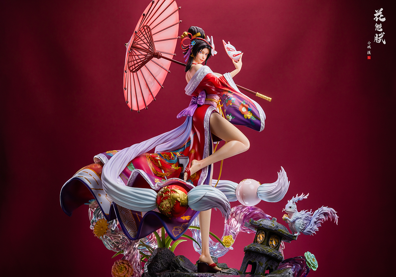 花魁赋雕像摄影