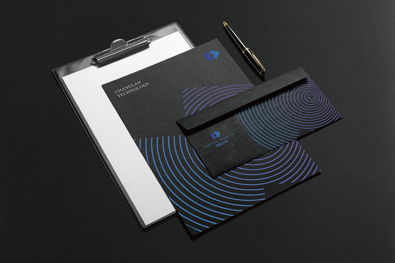 畅蓝科技LOGO设计