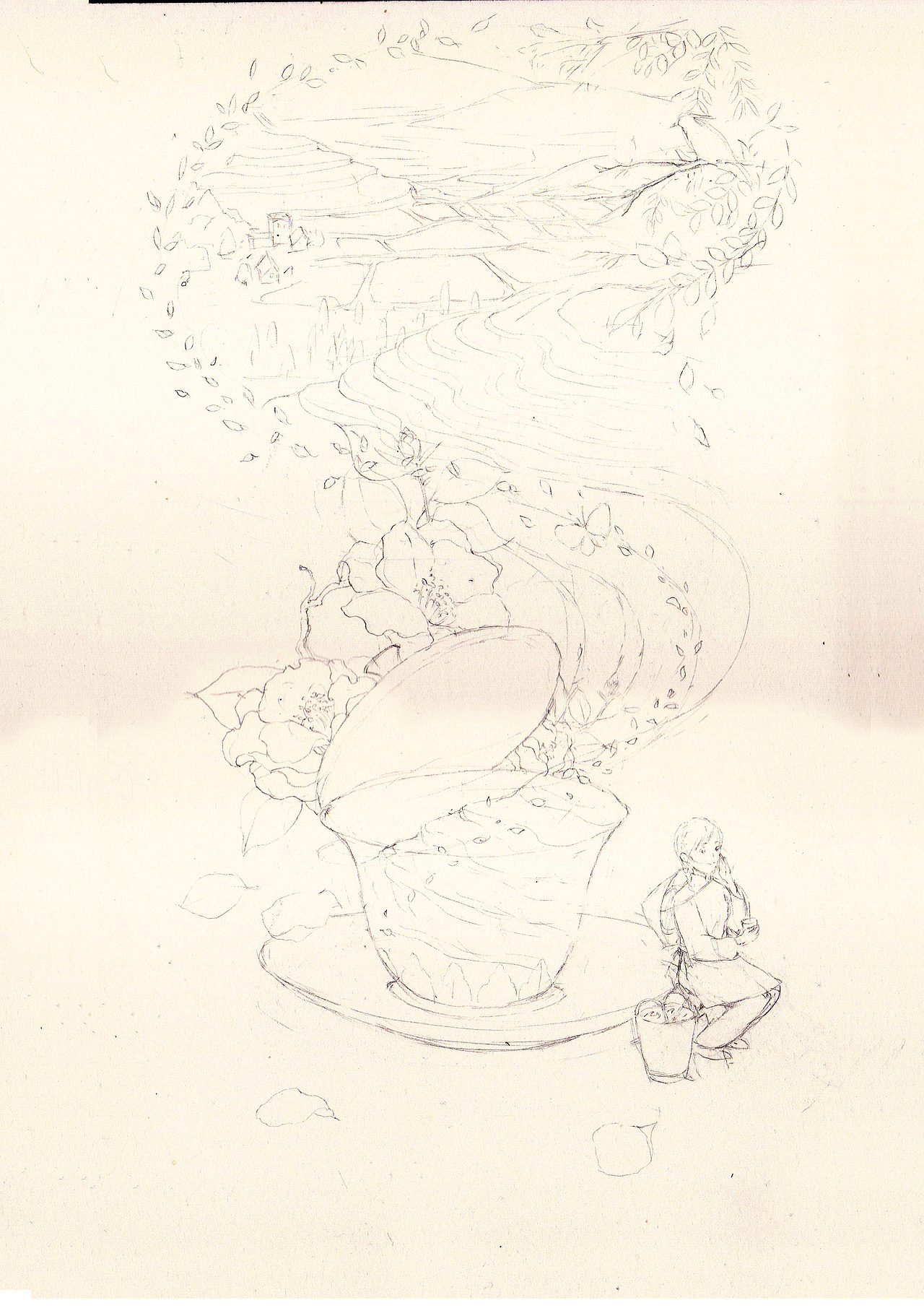 相宜本草二十四节气插画之谷雨（图ZNzcyMjU2OTI=） - 商业插画 - 站酷设计师马豆子原创素材 - 站酷ZCOOL