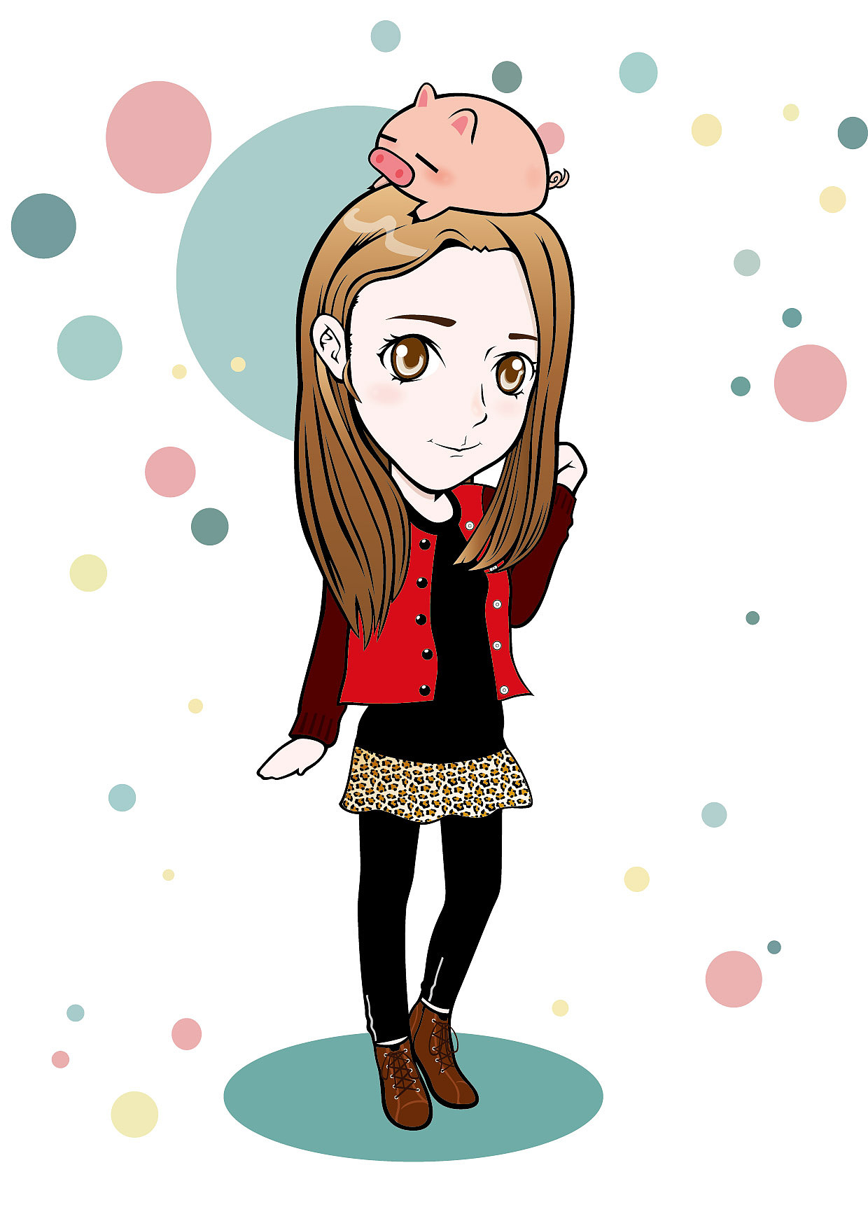 矢量人物繪畫練習(xí)（圖ZNTI1ODU0OA==） - 新銳潮流插畫 - 站酷設(shè)計(jì)師王否囧了個(gè)囧又囧原創(chuàng)素材 - 站酷ZCOOL