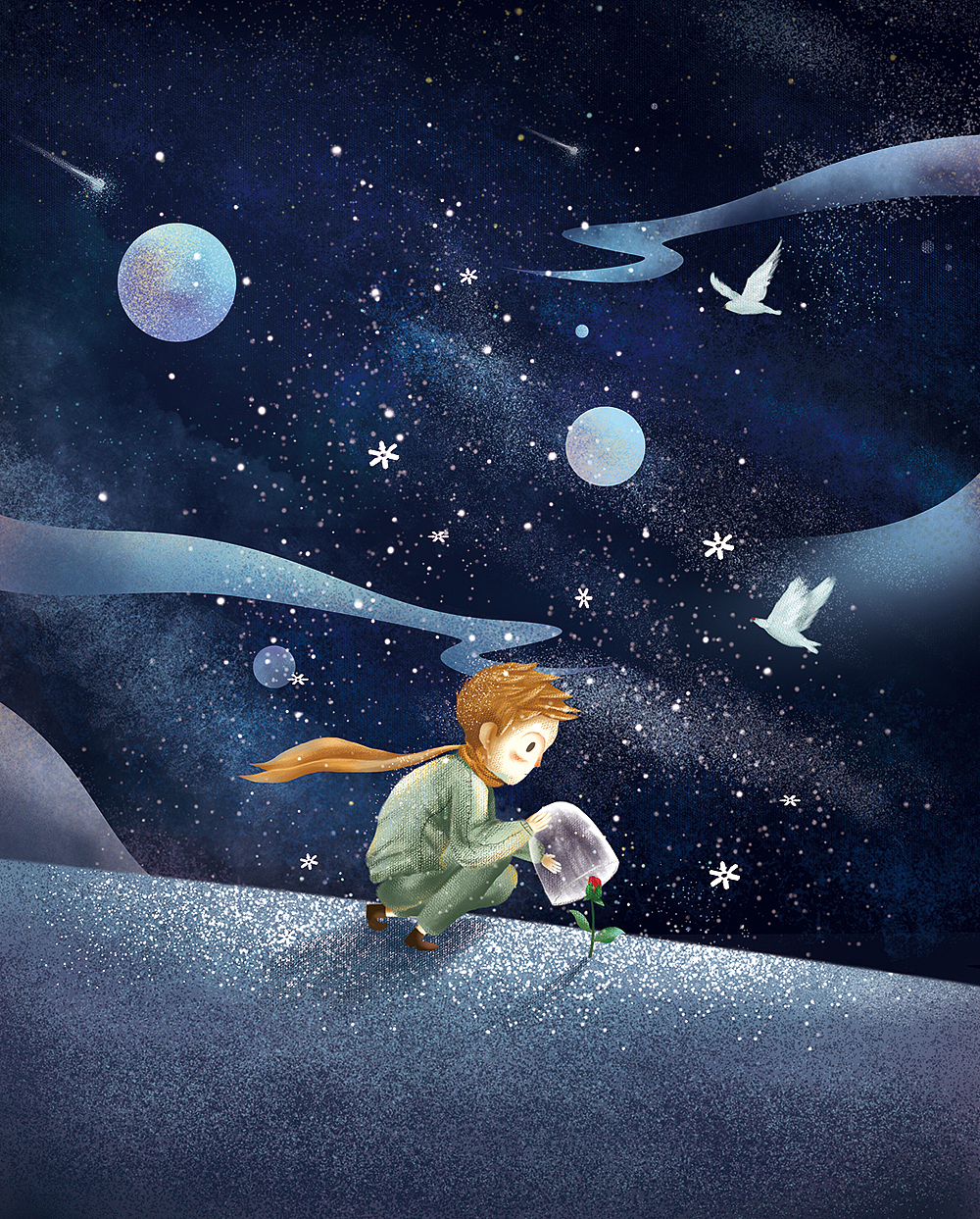 画个小王子|插画|儿童插画|suisuic_原创作品-站酷zcool