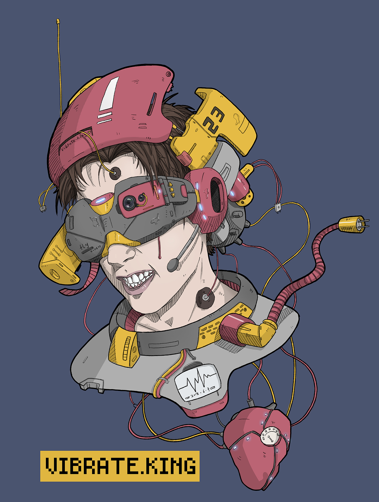 自画像（图ZMTc0Mzk1NjY0） - 创作习作 - 站酷设计师VibrateKing原创素材 - 站酷ZCOOL