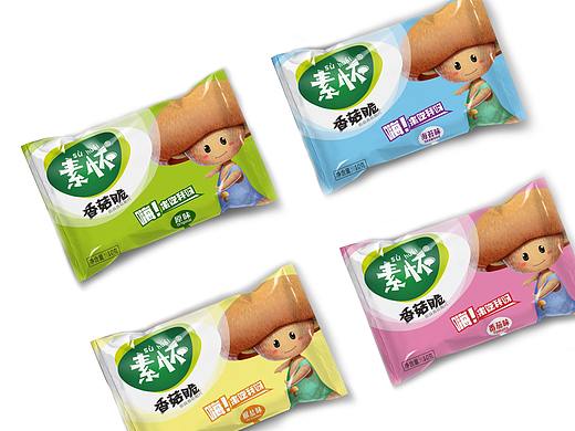  香菇脆 休闲零食 LOGO设计 包装设计 