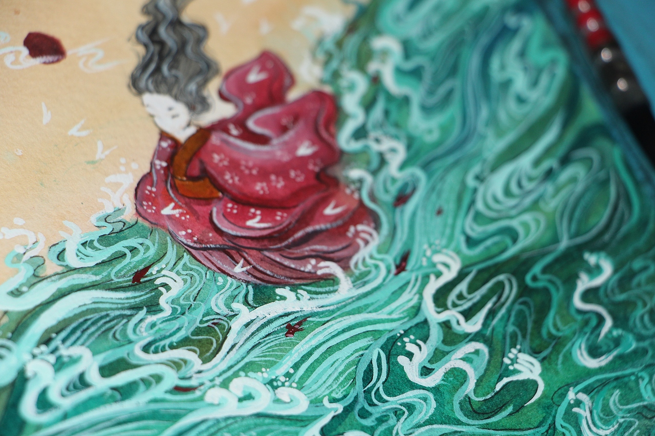 乘风破浪（图ZMjM0NjY5NDQ0） - 艺术插画 - 站酷设计师月时YS原创素材 - 站酷ZCOOL