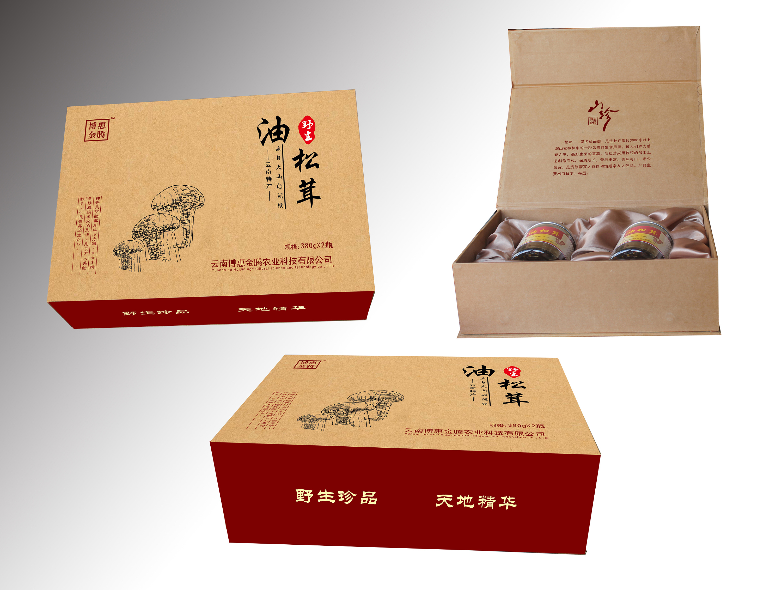 云南特产包装 云南菌包装 油松茸包装