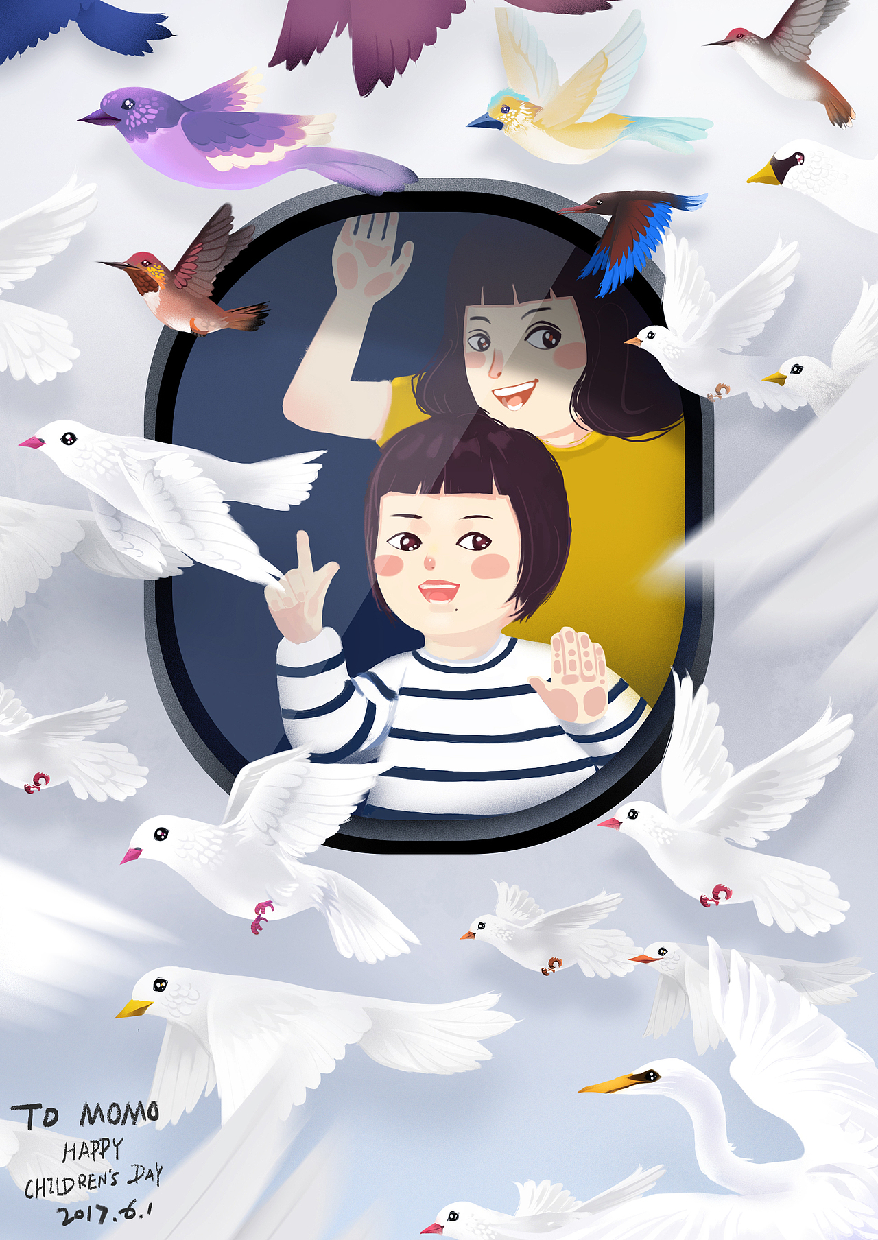 TO MOMO的贺图（图ZMTM1MDYzMDA0） - 绘本 - 站酷设计师水底彩虹圈原创素材 - 站酷ZCOOL