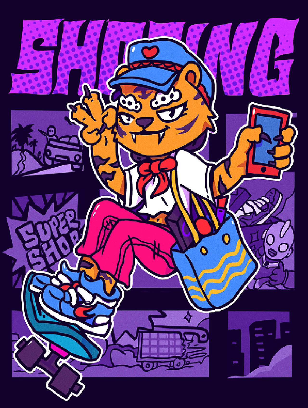 购物,go shopping 买喜欢的奥特曼,旅行与商场随便挑。