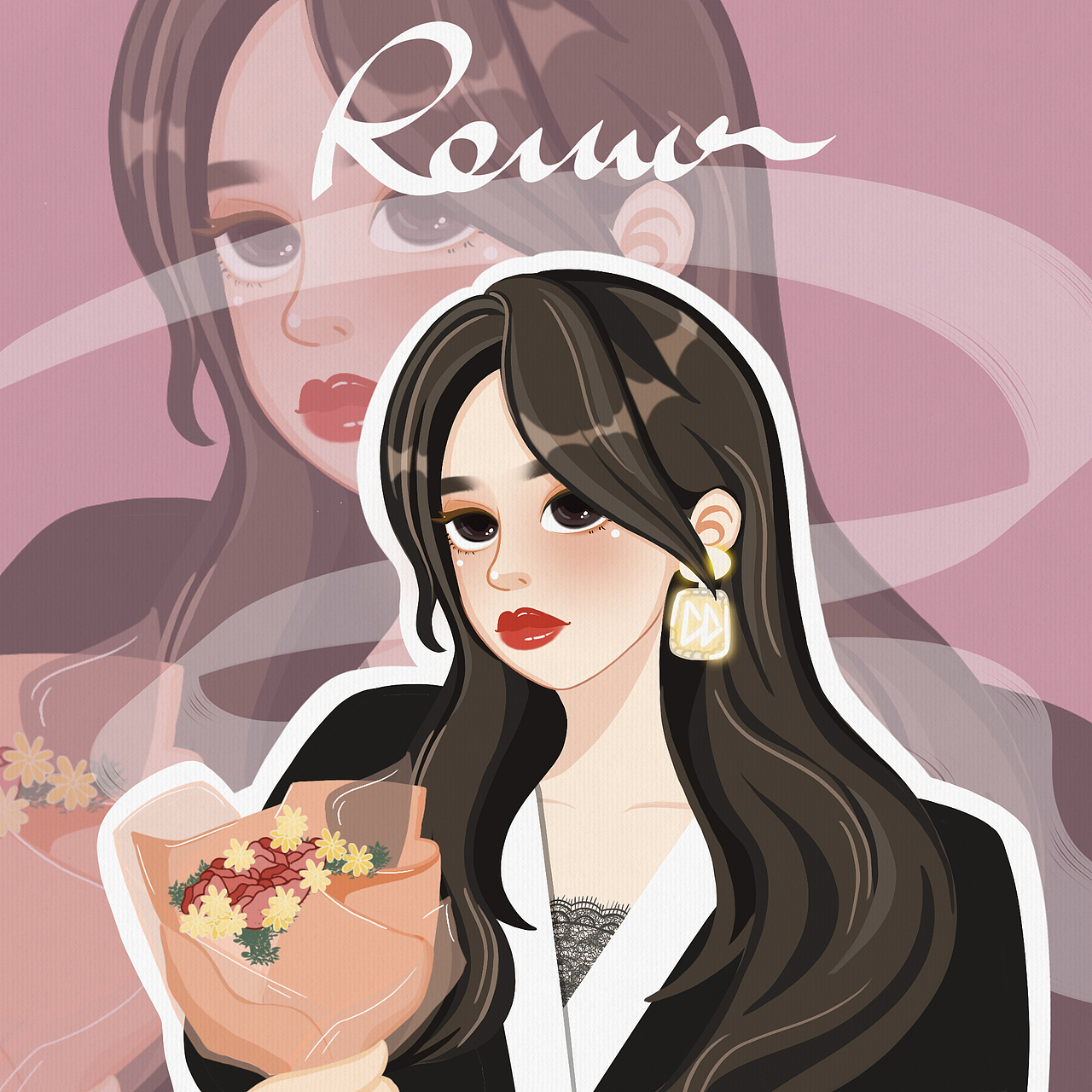 一些插画头像练习（图ZMjUwNDY5NTE2） - 创作习作 - 站酷设计师Rouw_肉丸原创素材 - 站酷ZCOOL