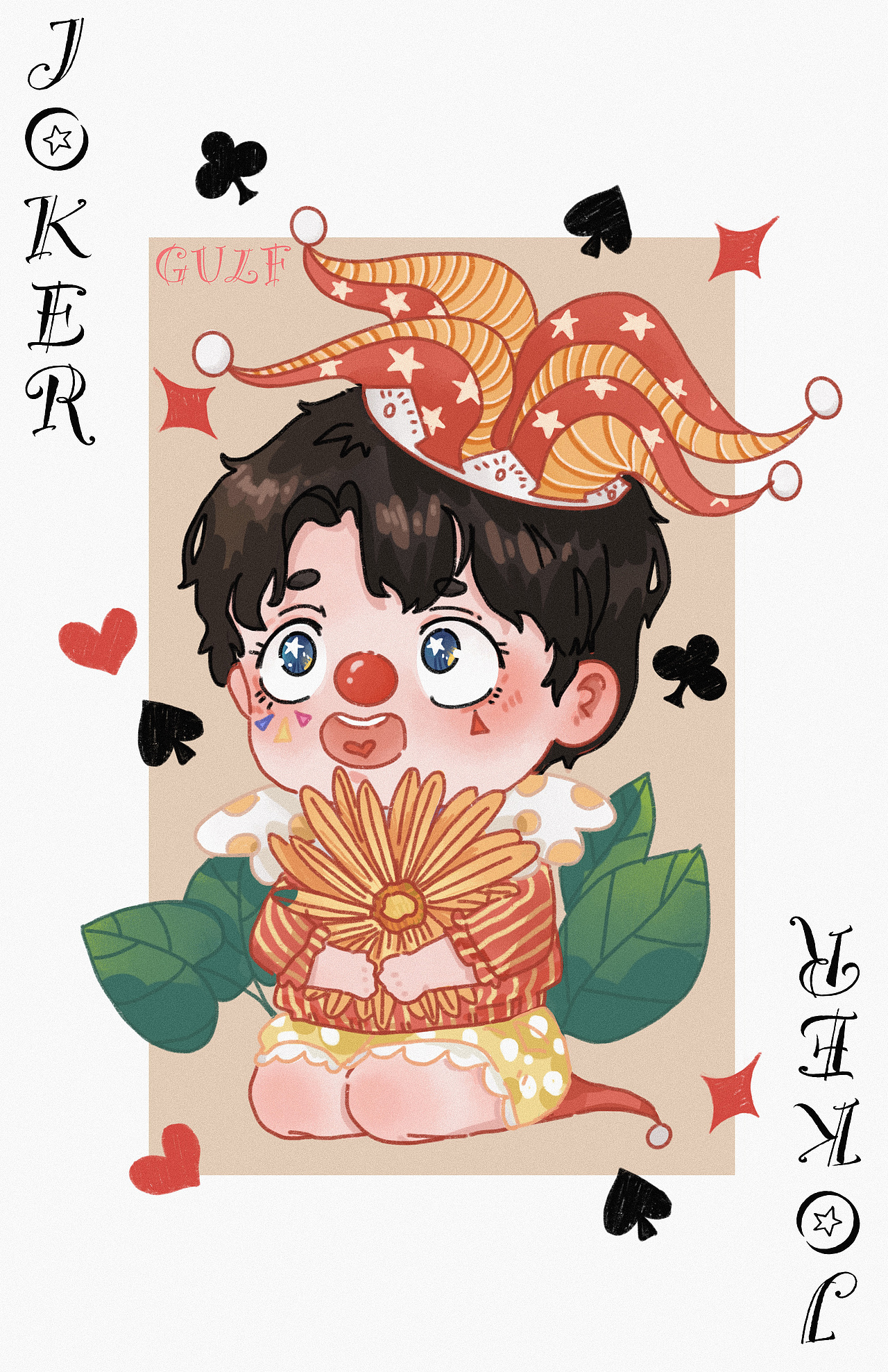 扑克牌系列插画