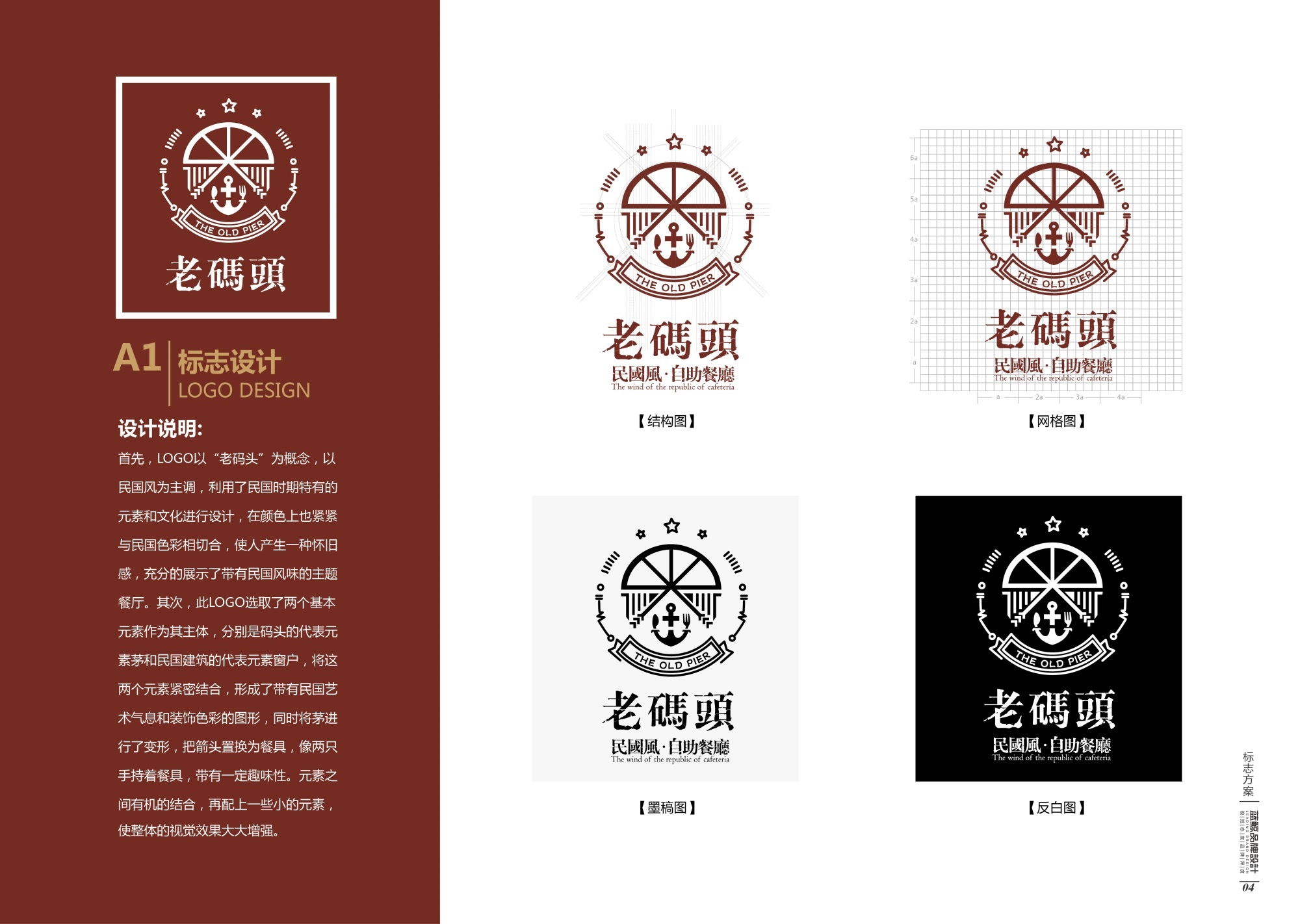 老码头民国风自助餐厅vis视觉识别系统