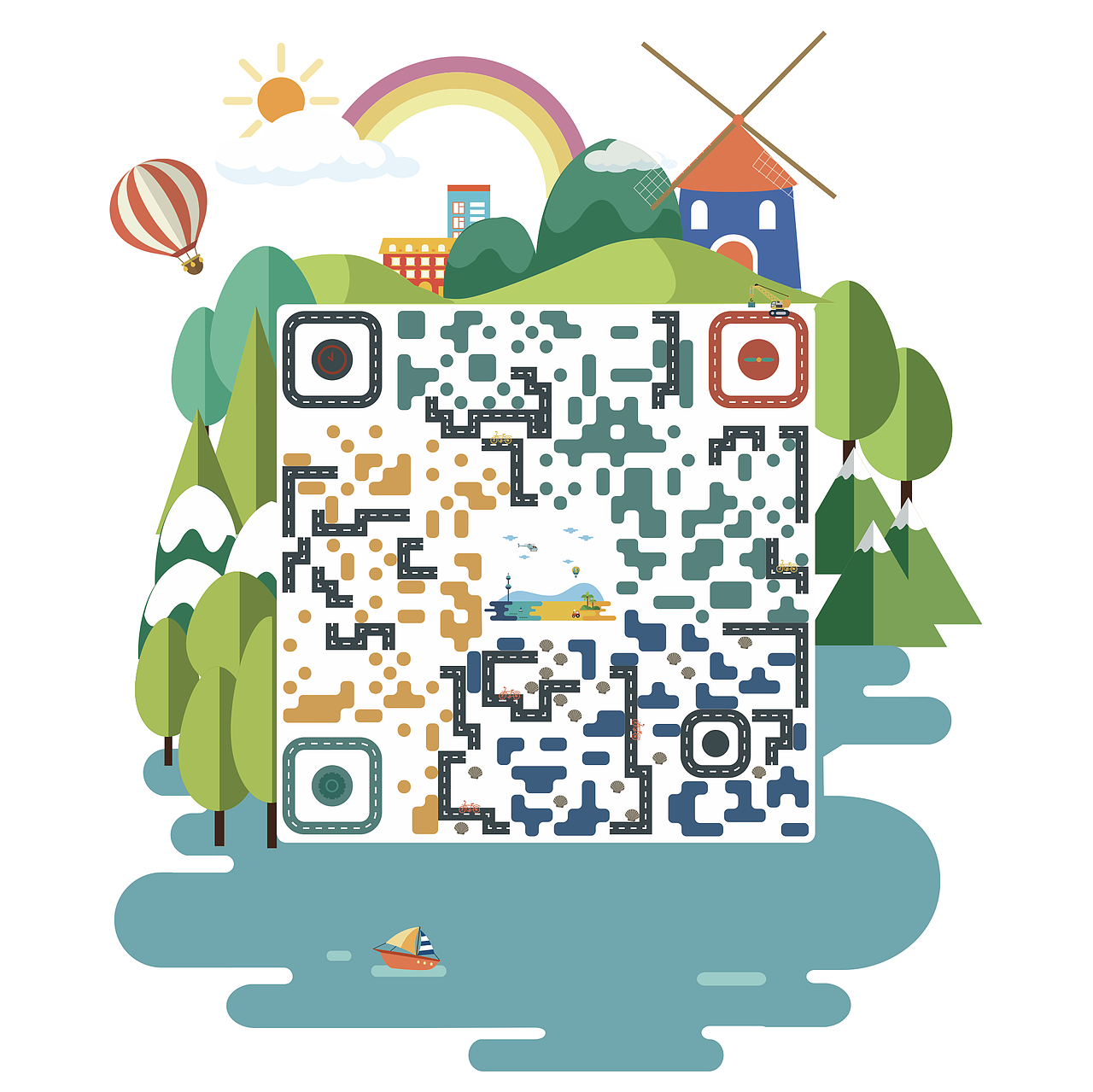 创意二维码（图ZMTAwOTg3NDQ4） - 其他UI - 站酷设计师萨摩折耳加菲猫原创素材 - 站酷ZCOOL