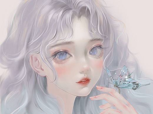 2.5次元美女头像插画（个人主页-ZMzEzNjY1ODQ=） - 创作习作 - 站酷设计师Titi插画原创素材 - 站酷ZCOOL