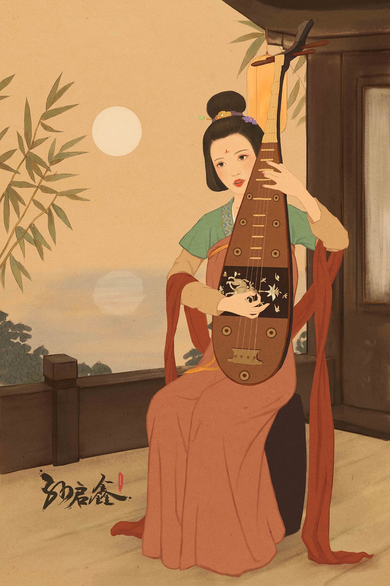 琵琶行|插画|创作习作|孙启鑫_原创作品-站酷zcool