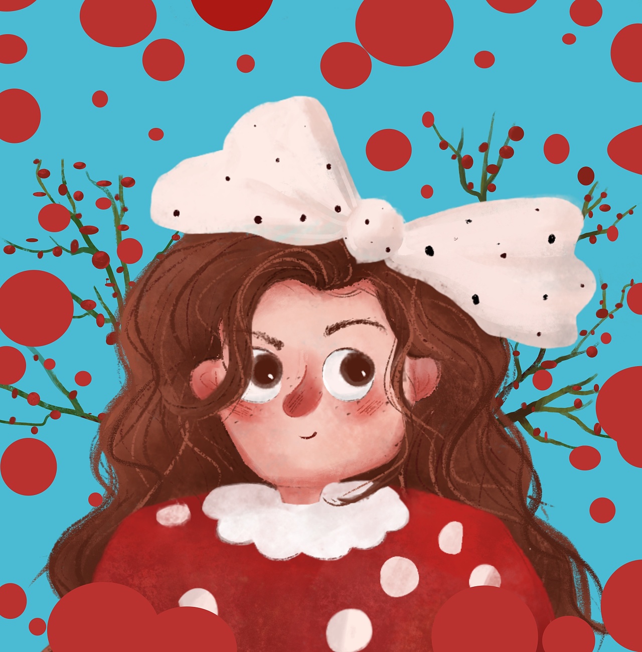 我的波点女孩|插画|绘本|一只摸鱼的鹿 - 原创作品 - 站酷 (zcool)