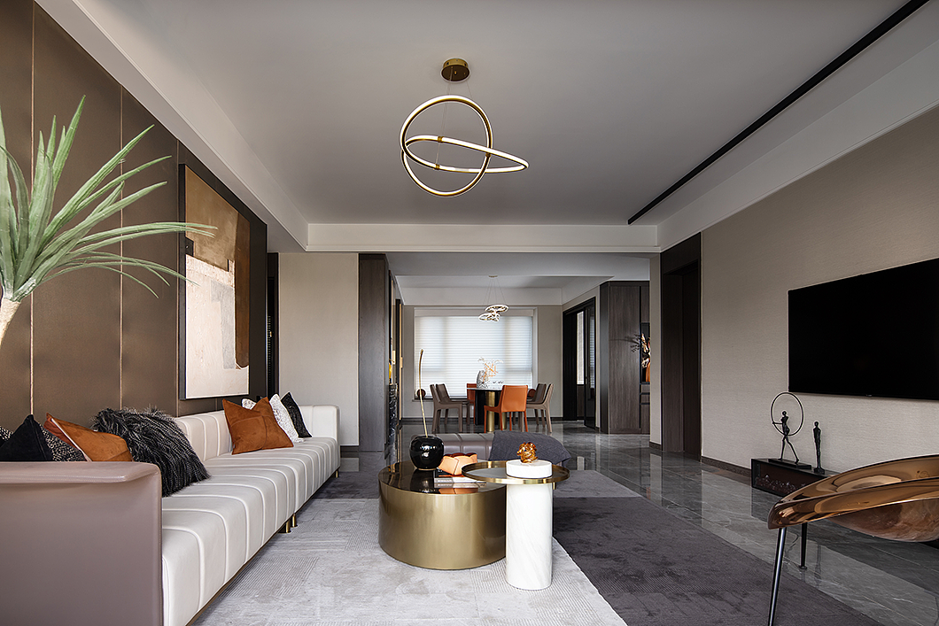 别墅装饰 | 220㎡精简大平层,自由与艺术的无限畅想!