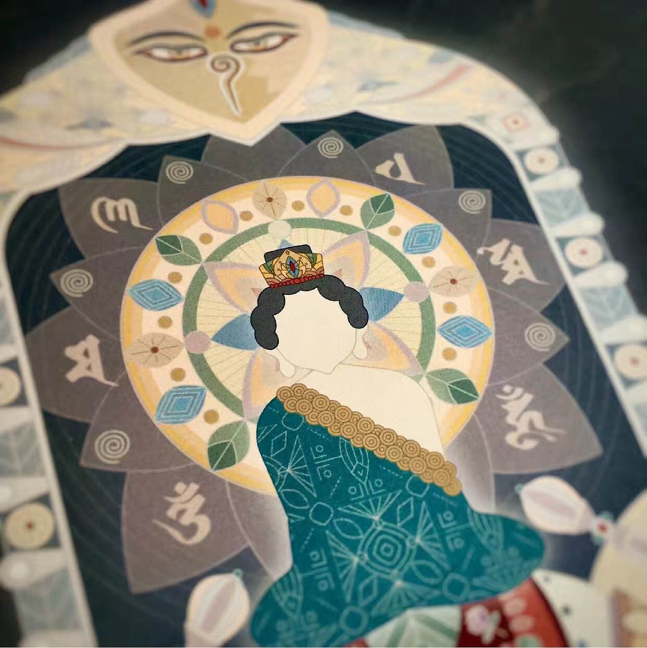 普贤菩萨 - 插画（图ZNzI3ODQ3NDA=） - 图案 - 站酷设计师Leo张原创素材 - 站酷ZCOOL