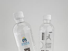 跆拳道矿泉水瓶贴宣传设计