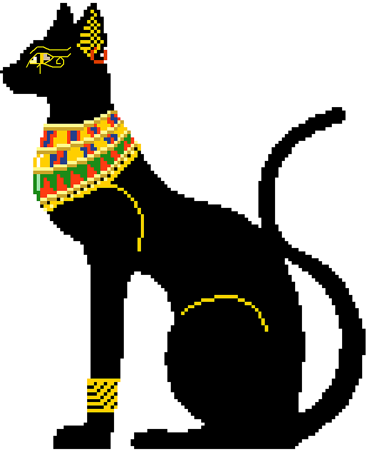 法老的黑猫|插画|像素画|何为有才之人 - 原创作品 - 站酷 (zcool)