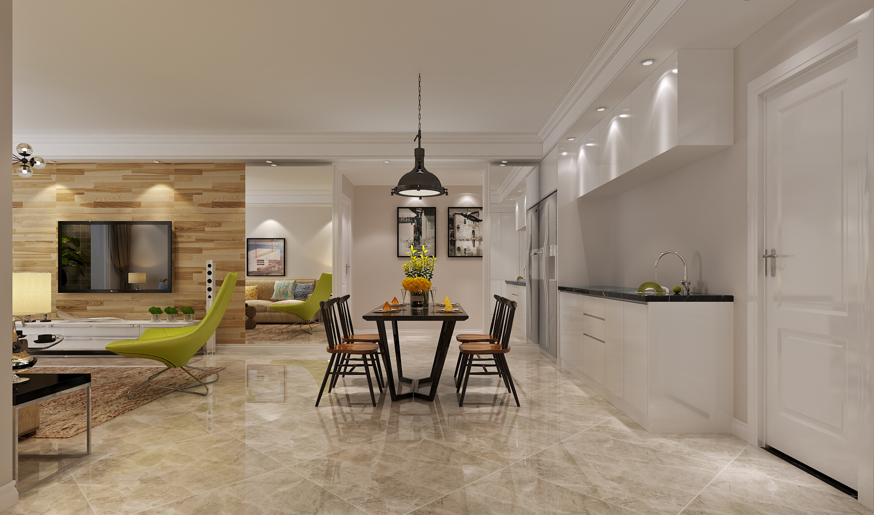 现代装修风格作品《极致》——设计冉鹏