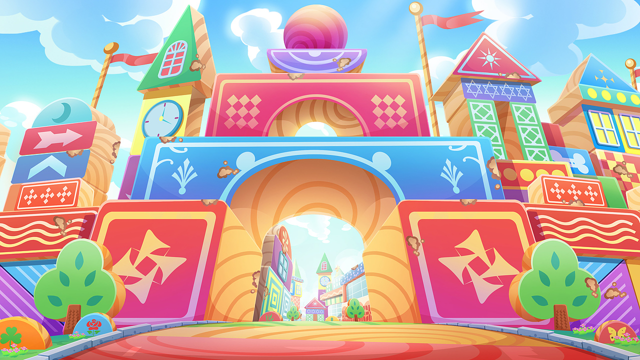 积木小镇,呦呦.