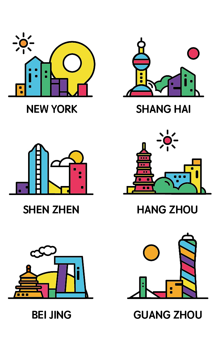 线性建筑（图ZNzA3NzY0OTY=） - 创作习作 - 站酷设计师TUTU兔原创素材 - 站酷ZCOOL