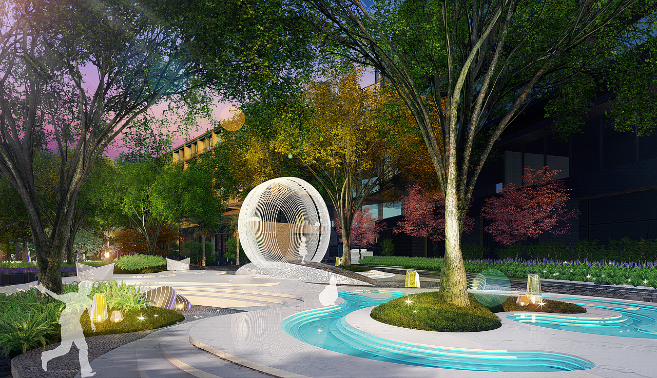 喜来登酒店景观夜景灯光设计