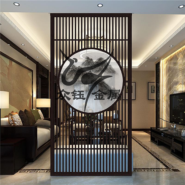 古典折叠不锈钢屏风_客厅装饰古铜不锈铜屏风