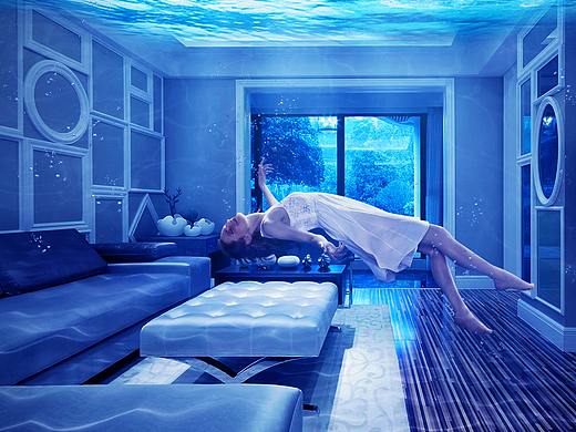 合成学习作品 - 梦境飘浮