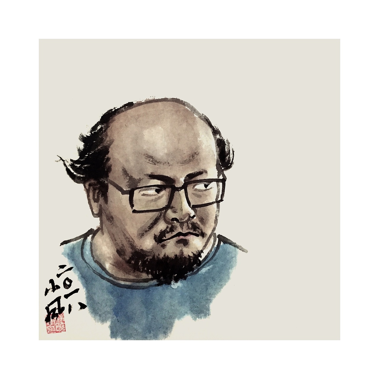 人物画-窦唯 br>2018.10.26