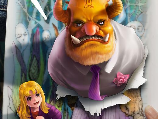 牛魔王和小金毛（個人主頁-ZNDY3MjQyMjQ=） - 創(chuàng)作習作 - 站酷設(shè)計師聰明的丁喜CDX原創(chuàng)素材 - 站酷ZCOOL