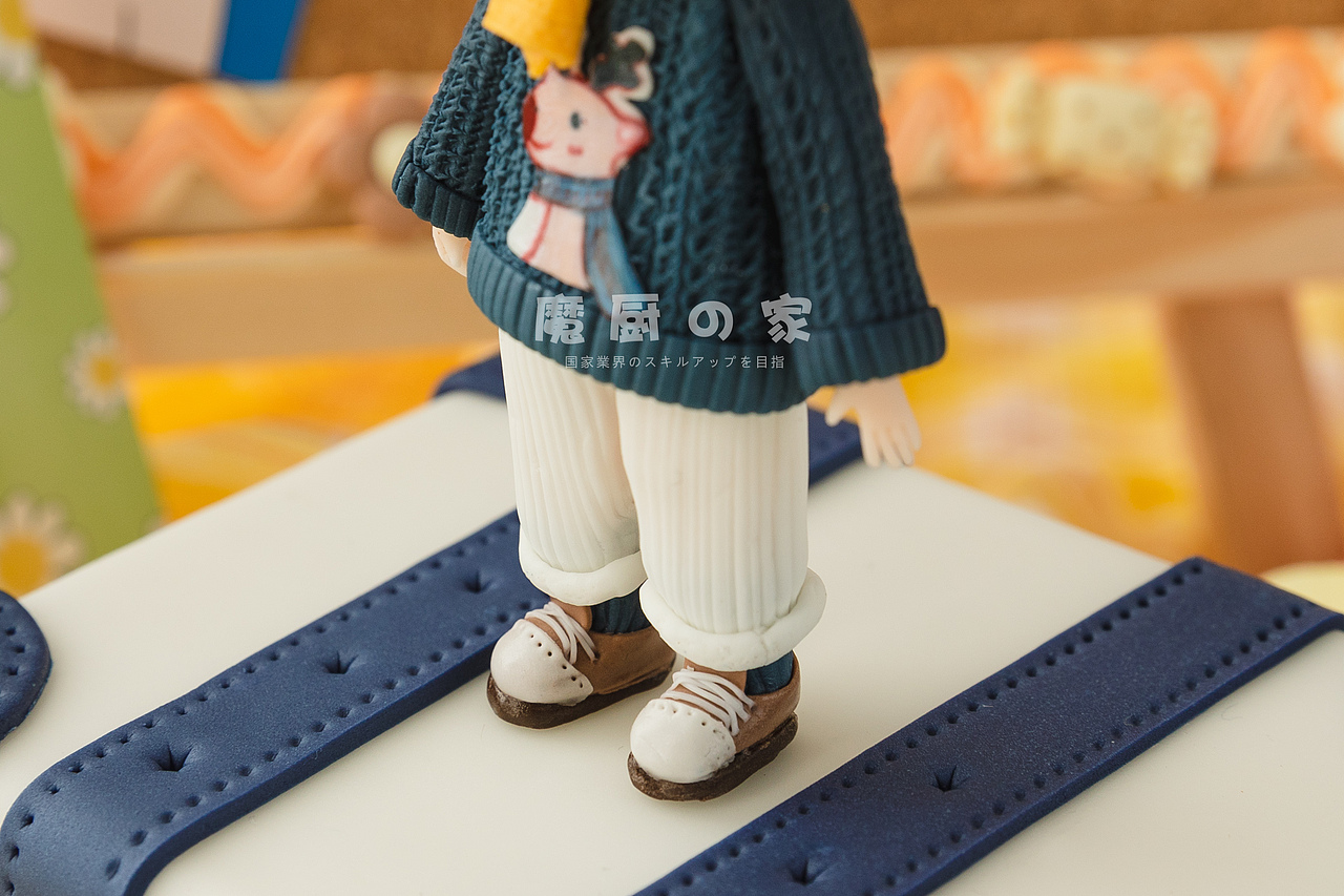 翻糖人偶小男孩OB娃娃翻糖人偶蛋糕拍摄美食拍摄蛋糕