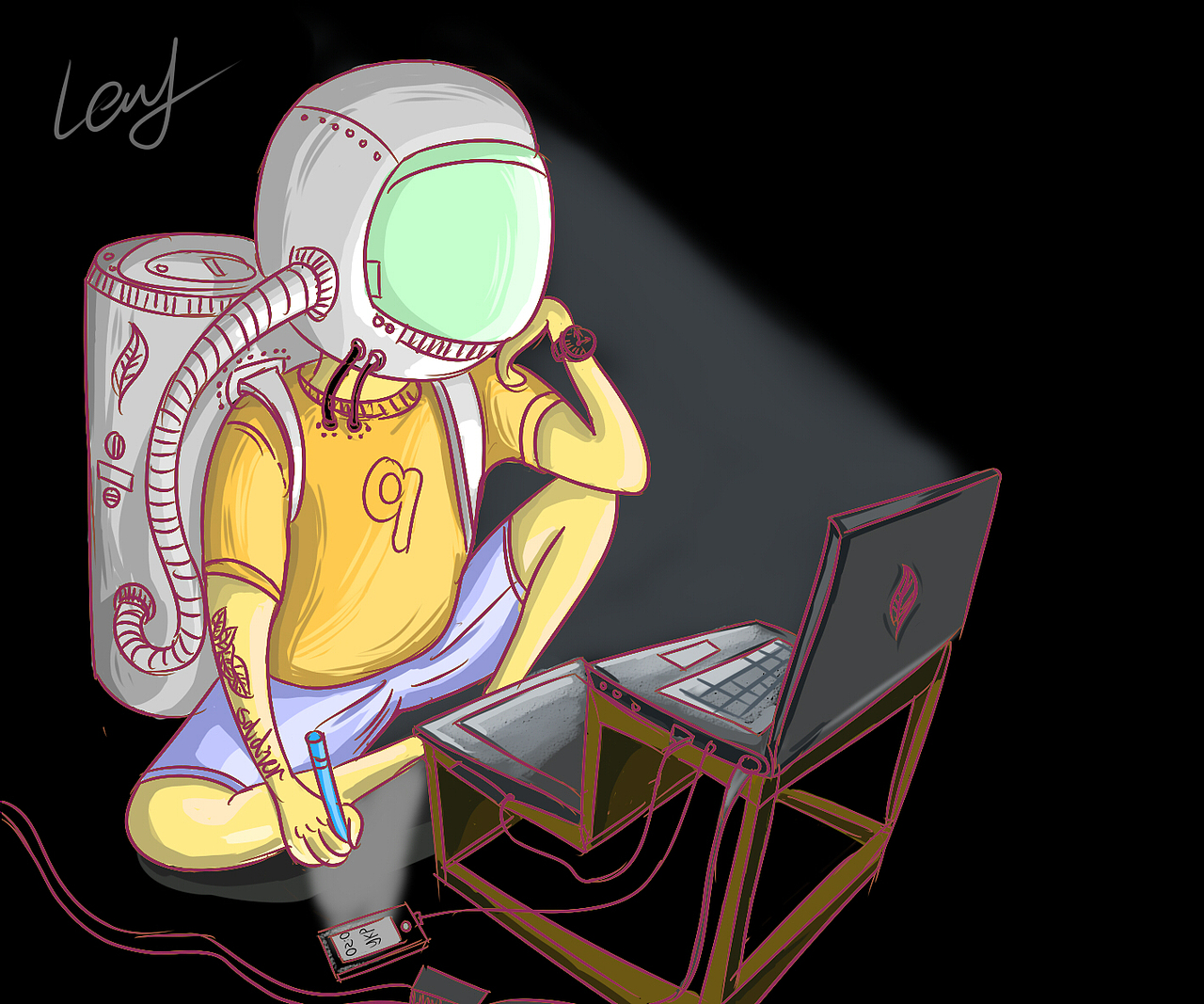 宇航员系列（图ZOTAxMDM5MDA=） - 创作习作 - 站酷设计师leaf在哪里原创素材 - 站酷ZCOOL