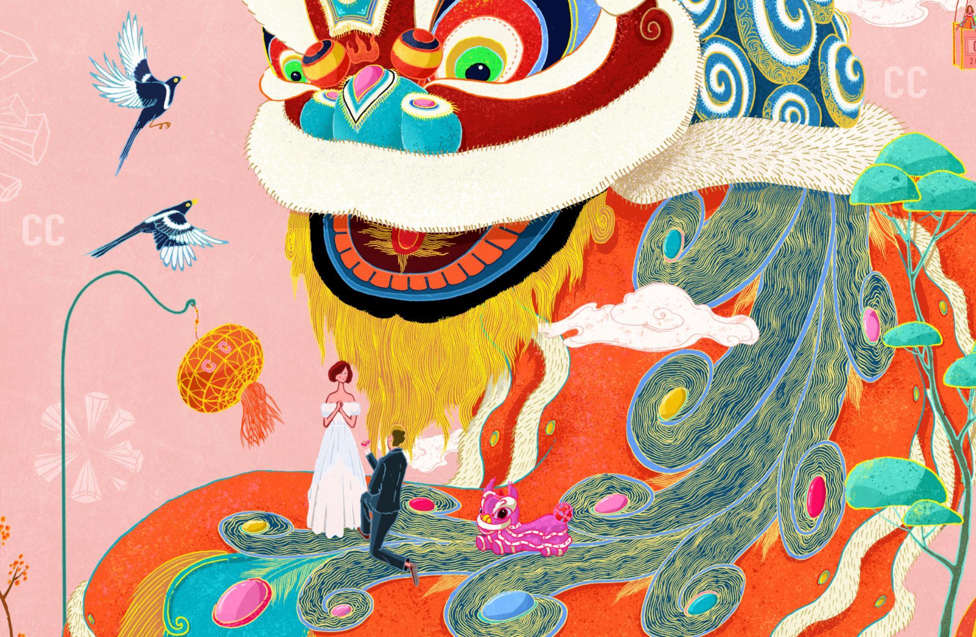 《醒狮》cc卡美珠宝海报poster