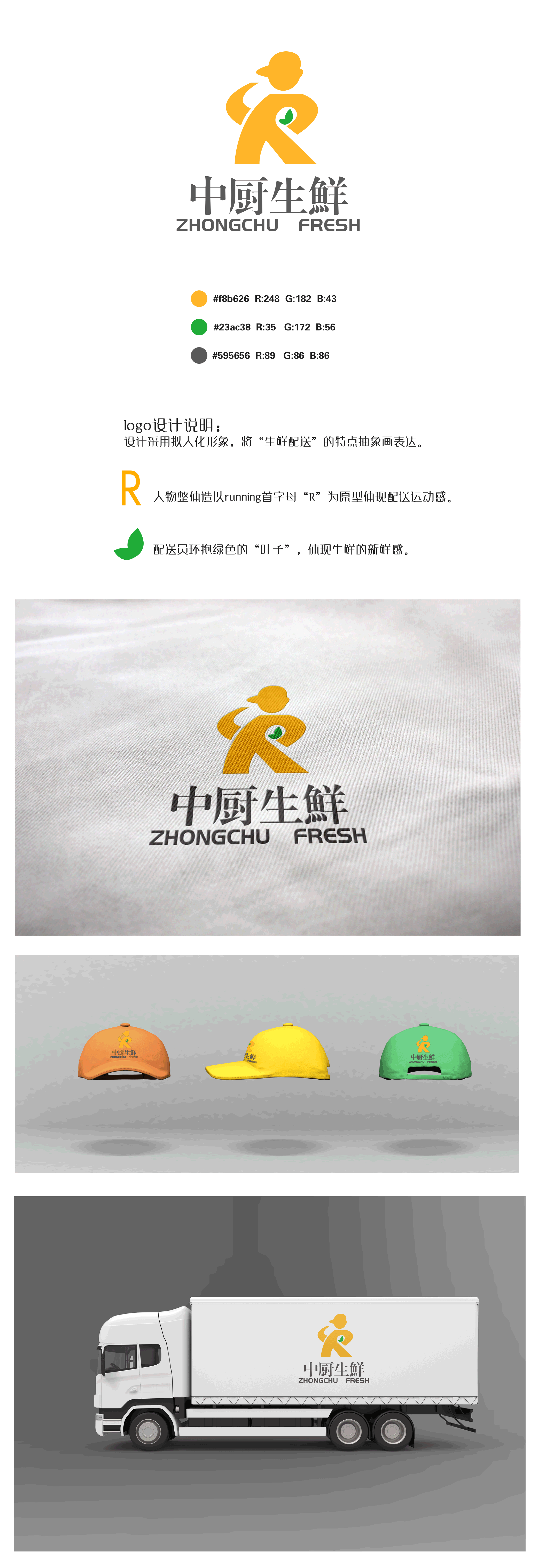 生鲜运输配送公司logo设计（图ZODgwNTI0NzY=） - 品牌 - 站酷设计师MISSAMAZING原创素材 - 站酷ZCOOL