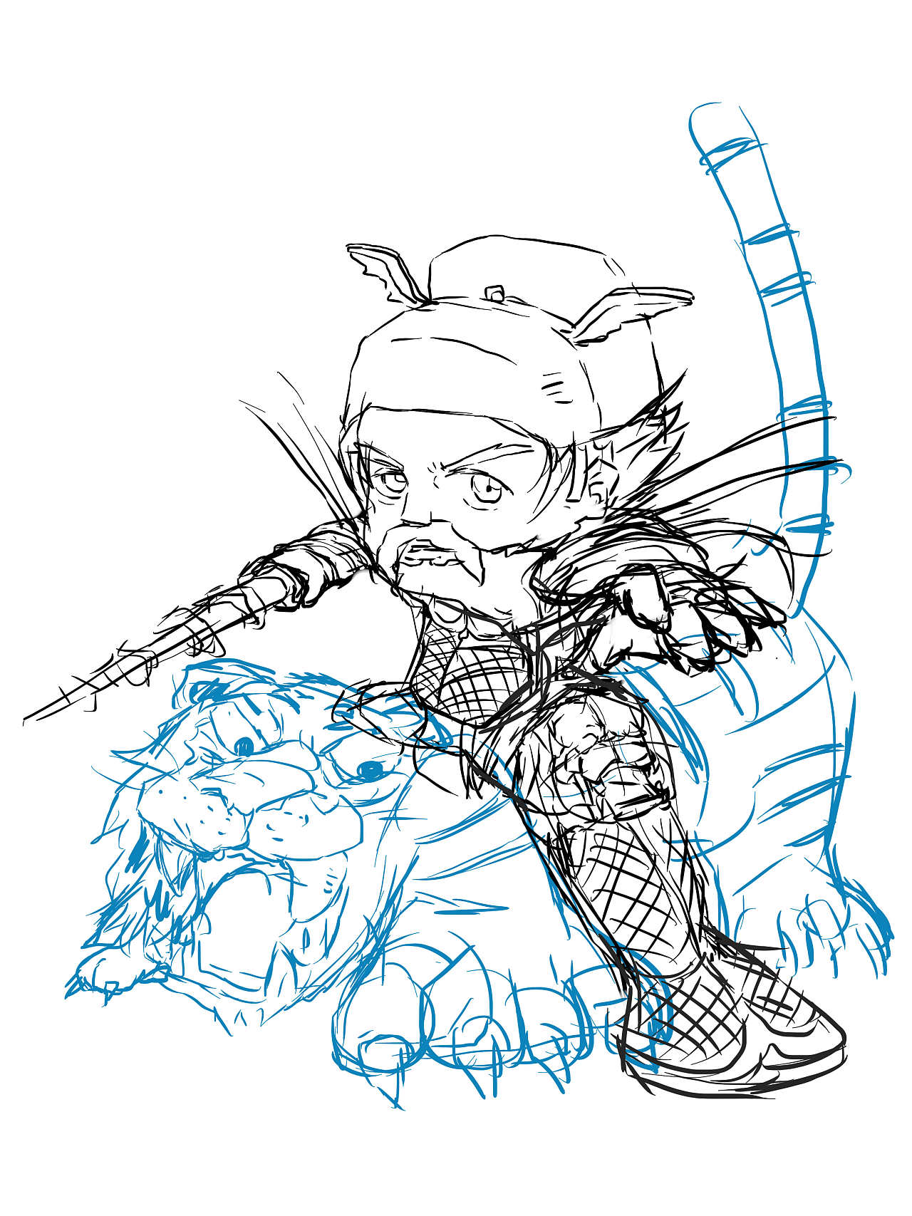 的图~但最后不了了知~顺便凑王爷也不错~如果有机会把全台神明画一遍!