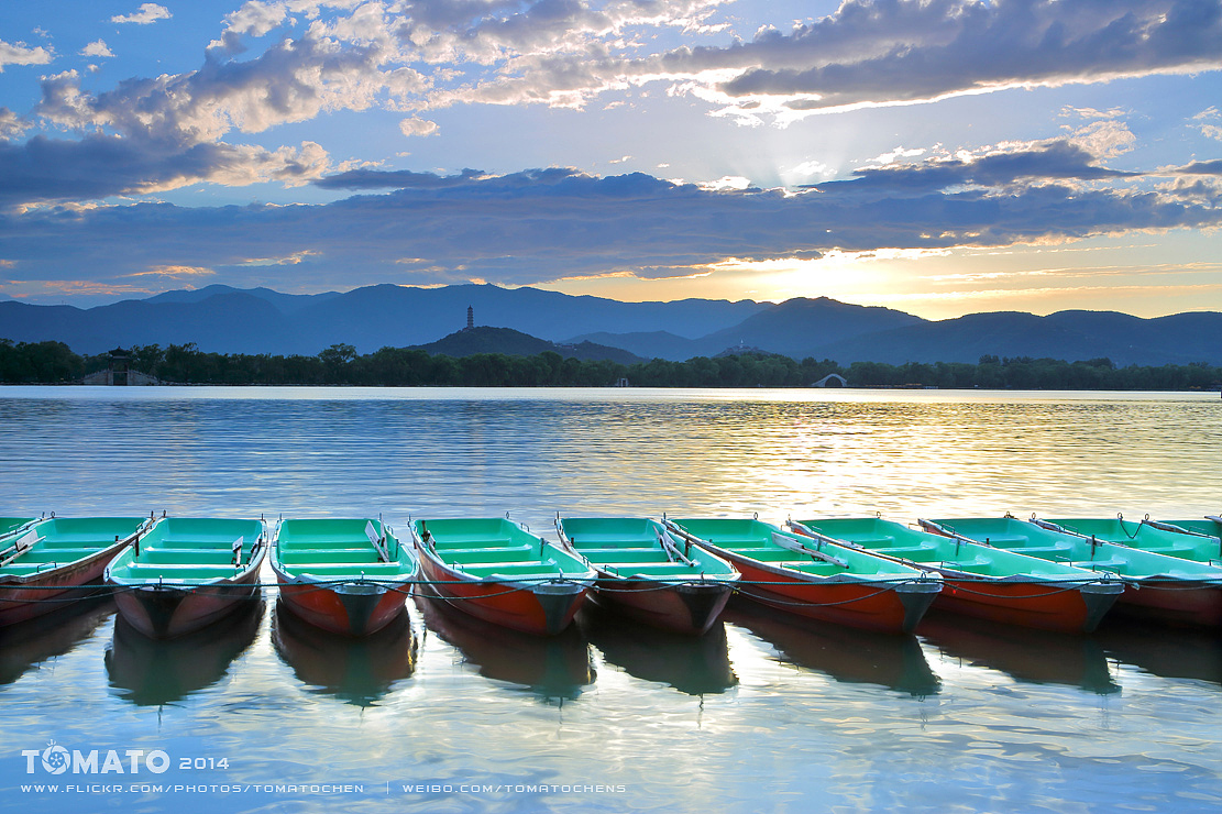 颐和园日落时分（图ZMTkwMjMxNDQ=） - 风光摄影 - 站酷设计师番茄CHENS原创素材 - 站酷ZCOOL