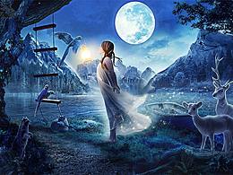 夜景创意合成海报——小仙女