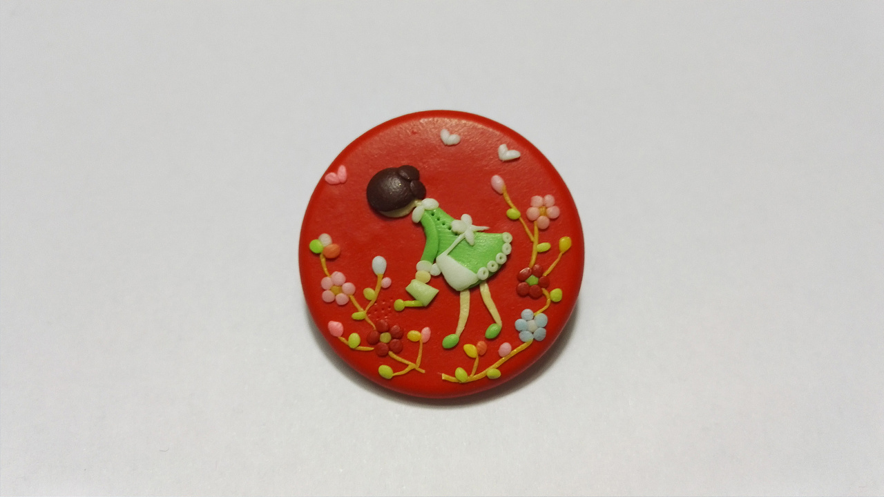 【软陶】软陶胸针,越小越难做啊,全部送出去啦,一个都不在我手上了