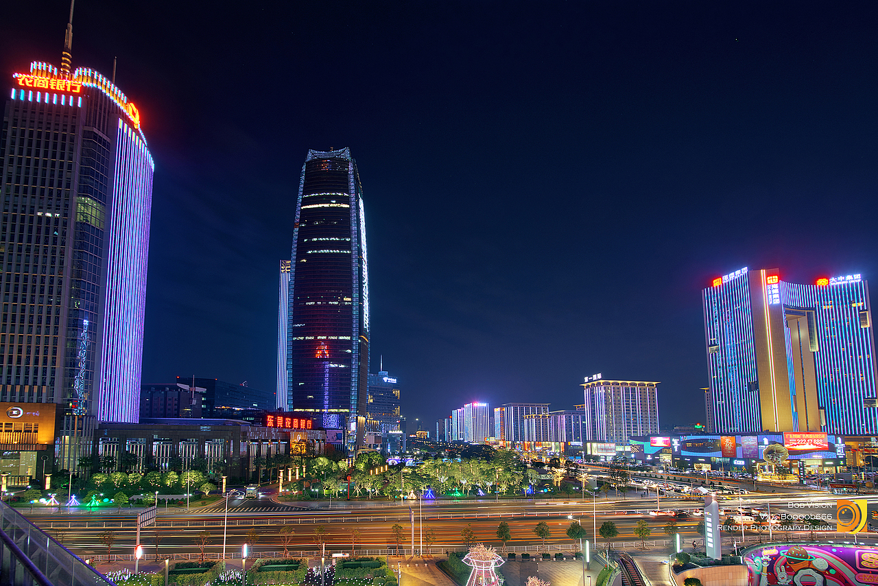 东莞国贸灯光秀